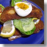 Smoerrebroed mit Schnitzel